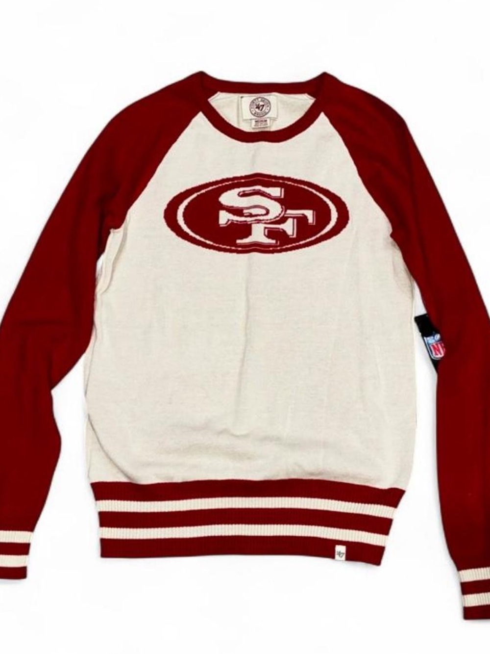 49ERS San Francisco Crewneck Raglan Sweater
